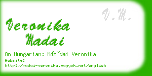 veronika madai business card